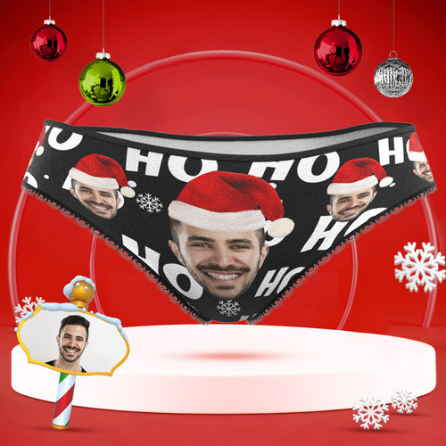 Custom Face Underwear Personalized Women High-Cut Briefs Panties Christmas Gift - HO