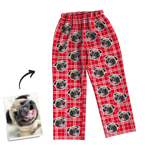 Custom Photo Pajama Pants, Nightwear, Sleepwear