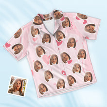 Custom Face Short Sleeved Pajamas Personalised Women's Sleepwear Love Gifts For Her