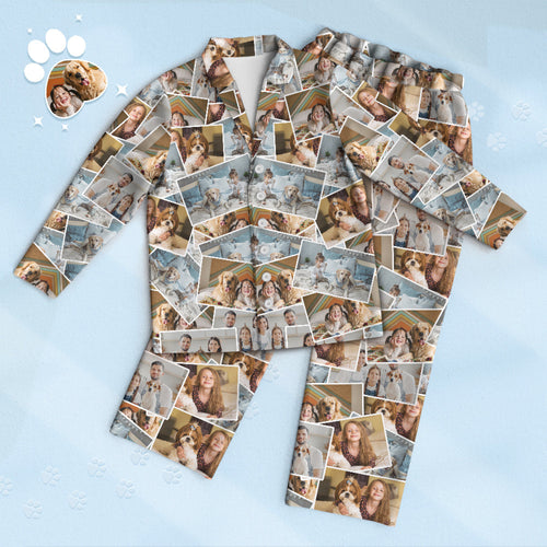 Custom 4 Photo Print Pajamas Personalized Memory Pajama Special Gift