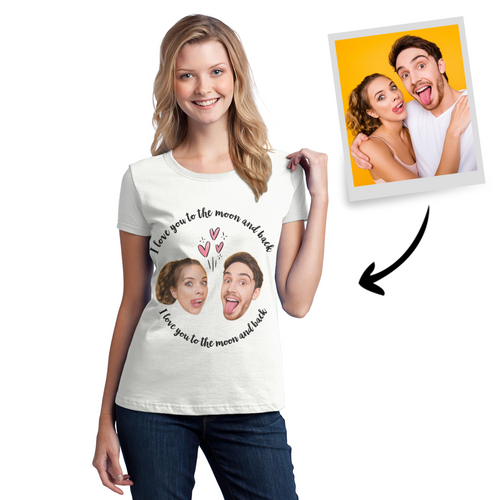 Personalized Photo Love Woman T-shirt
