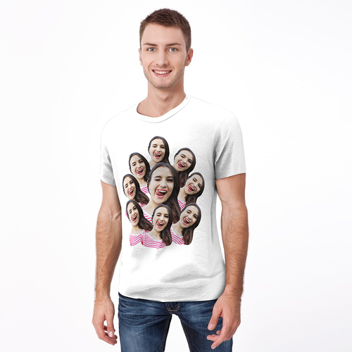 Personalized Photo Funny Man T-shirt