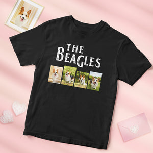 Custom 4 Photos The Beagles Shirt Personalised Photo Pet Lovers Shirt - MyFacepajamas