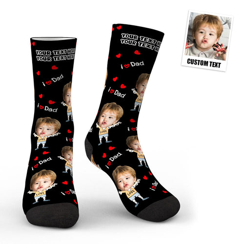 3D Preview Custom Face Socks To The Dearest Dad