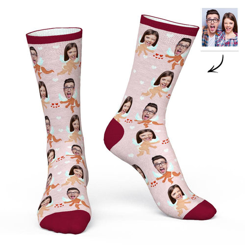 Custom Face Socks Personalized Photo Socks Angel for You