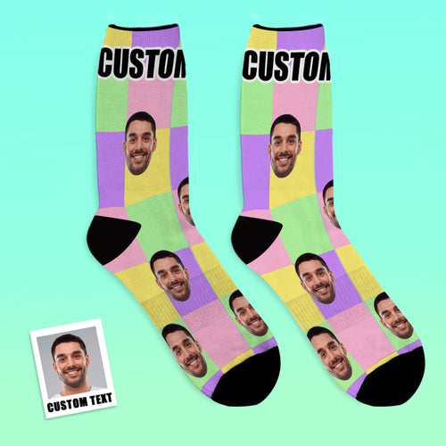 Custom Face Socks Square